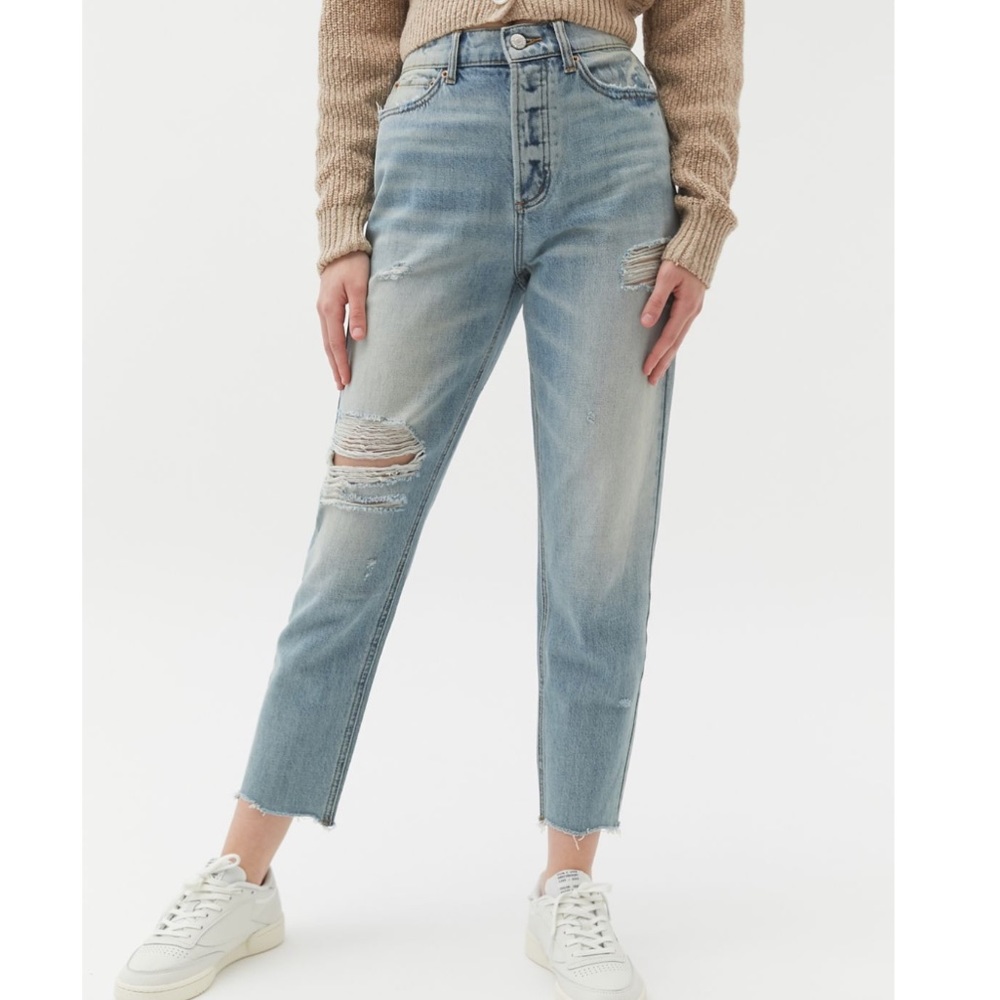BDG Slim Straight Ripped Denim Jeans